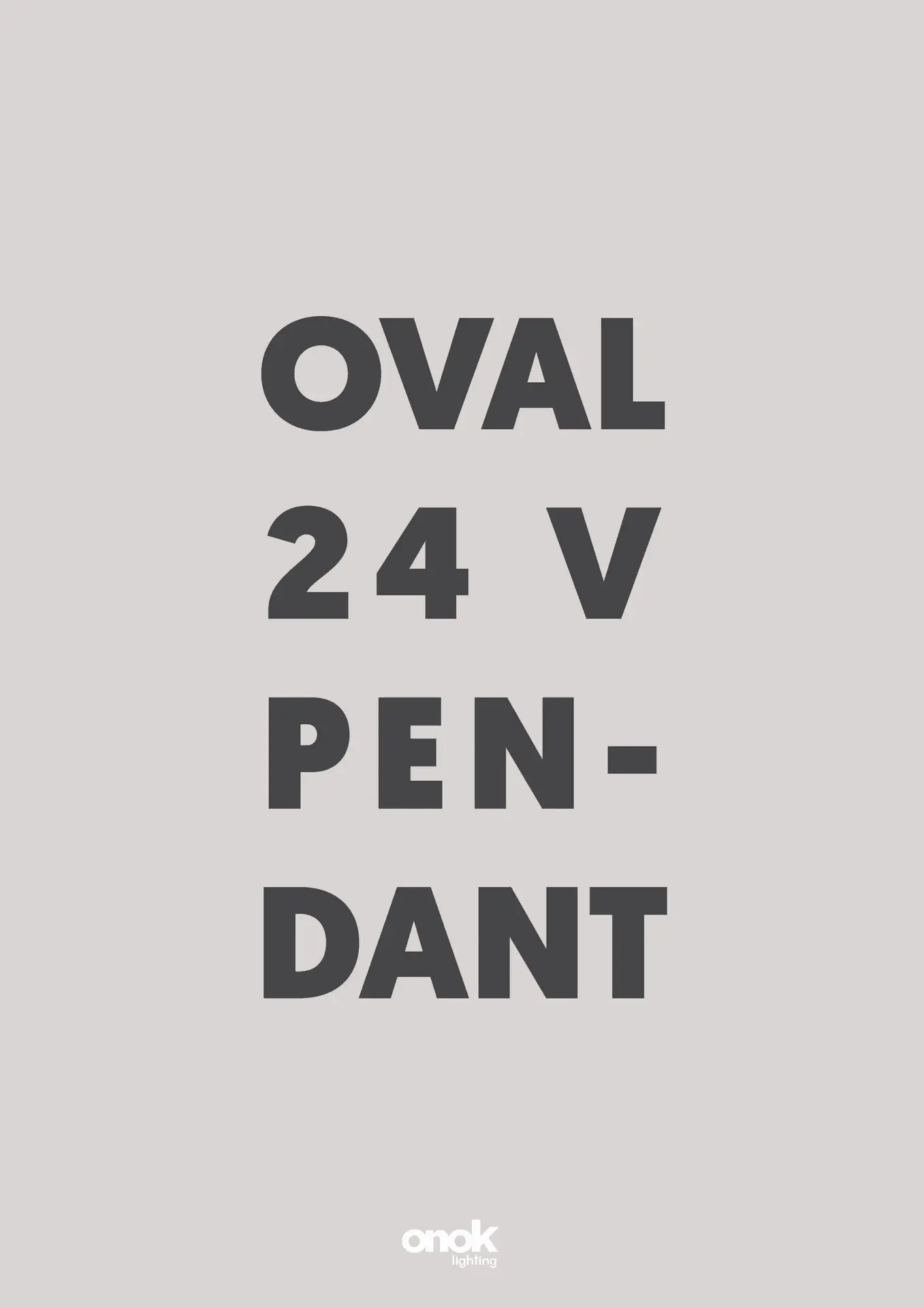Oval 24V Pendant