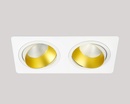[RT22A20F25BBG] RINGO TILT 2.2 LED PUSH 50º Difusor transparente 2700K Negro mate + Dorado ≈ 17W / &gt;2500 lm