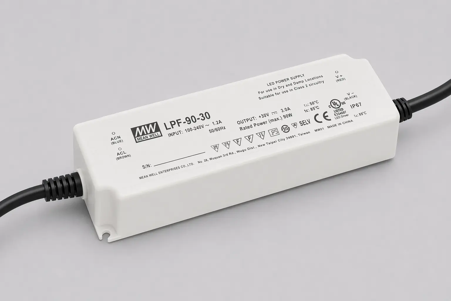 [CDRVT902FGAB0] DRIVER 90W 24V NO DIM IP67